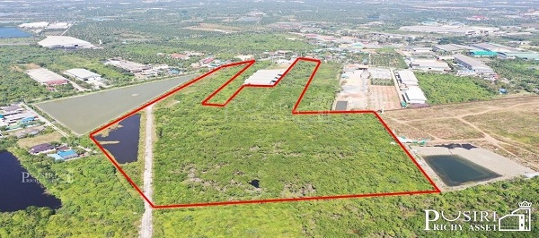 สุดยอดทำเลศักยภาพ ที่สวย 58 ไร่ ใกล้พระราม 2 สีม่วง 100% เหมาะทำโรงงาน โกดัง และศูนย์กระจายสินค้า