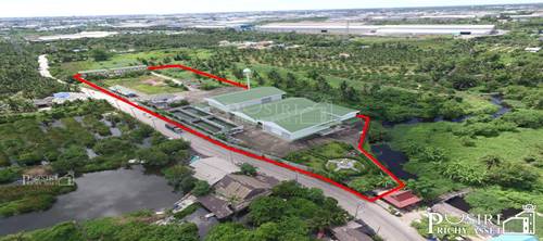 ขายโรงงาน 6ไร่ 3งาน สำหรับคนชอบที่ดินแปลงสวย หน้ากว้าง 200 กว่าเมตร ติดถนนใกล้ พระราม 2 พร้อมรายการต่างๆ ครบถ้วน - KK2151S