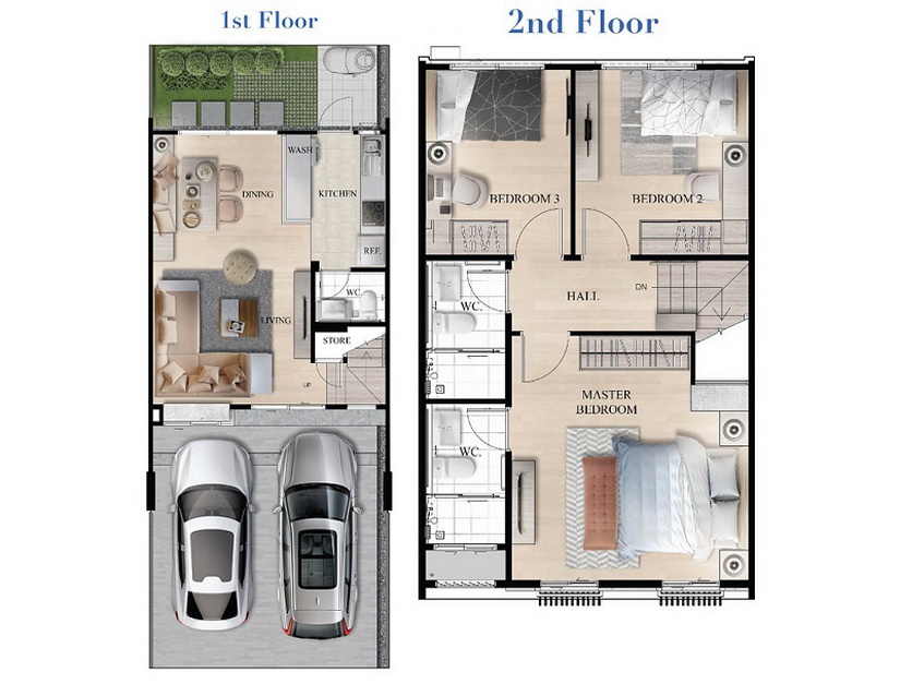 Indy Ramkhamhaeng2 3bedroom near mega bangna swimming pool 