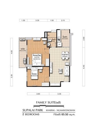 ขายคอนโด Supalai Park แคราย-งามวงศ์วาน ใกล้ MRT สายสีม่วง