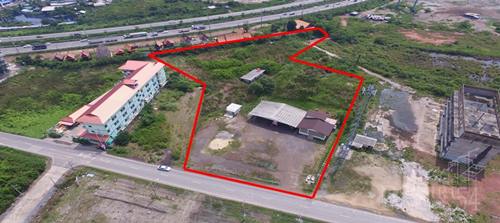 ขายที่ 7ไร่เศษ ถมเต็ม พร้อมใช้ แถม บ้านพักอาศัย 480 ตร.ม.  ใกล้ พระราม 2 เพียง 350 ม. ในราคาลดพิเศษ - KK3211S
