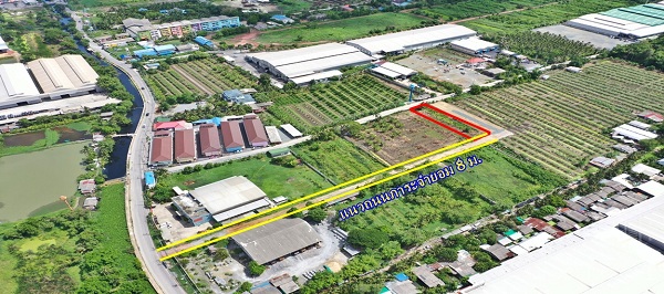 ขายที่ขนาดย่อม 200 วา เดินทางสะดวก บนถนนเลียบคลองสี่วา ใกล้แคราย และ บางบอน 5 ในราคาเพียง 3 ล้าน KK3111S