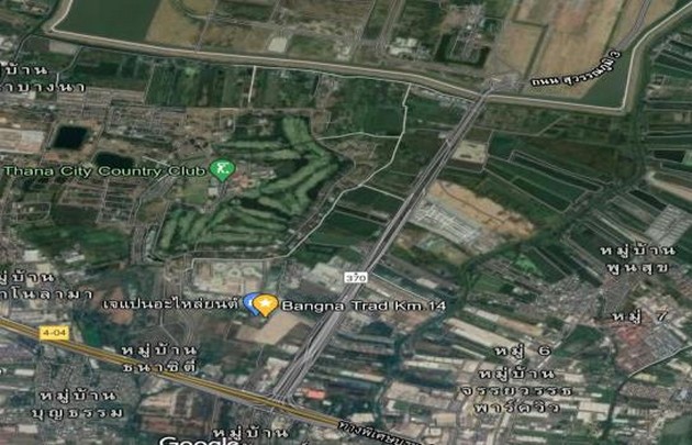 ขายที่ดินถมแล้วบดอัดแล้วใกล้สนามบินสุวรรณภูมิ บางนา ทำเลดี 