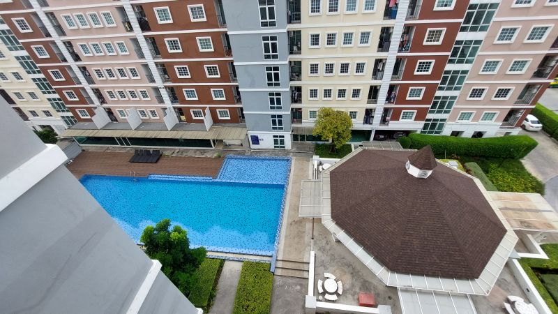 ขายถูก  Condo Grand Tulip @อ้อมน้อย (Private Zone) 28.4 ตร.ม. ห้องใหญ่ วิวสระว่ายน้ำ 