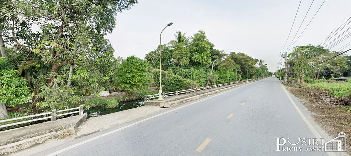ที่สวยริมแม่น้ำท่าจีน 10 ไร่ ชมวิวเต็ม 111 เมตร วิวโค้งน้ำ ด้านข้างติดถนนและคลอง เหมาะทำบ้านหรู โครงการ ซื้อทำกำไร ใกล้วัดท่าไม้ KK4899S