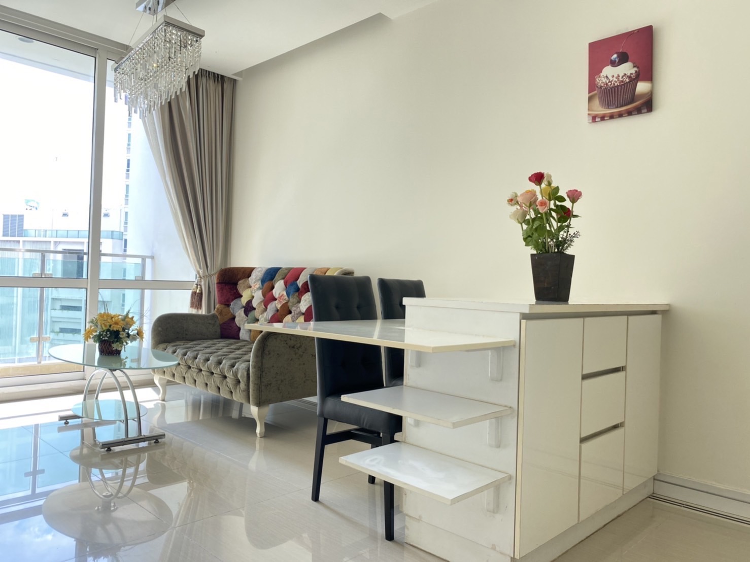 ทีซี กรีน พระราม 9 (TC Green Condo ) ใกล้ Mrt พระราม 9   เฟอร์นิเจอร์+เครื่องใช้ไฟฟ้าครบ