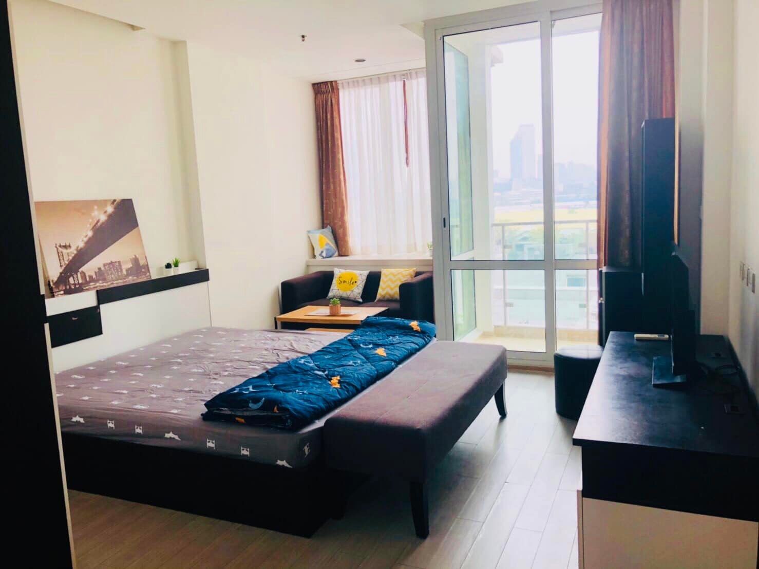 ทีซี กรีน พระราม 9 (TC Green Condo ) ใกล้ Mrt พระราม 9   เฟอร์นิเจอร์+เครื่องใช้ไฟฟ้าครบ+พร้อมเข้าอยู่ 