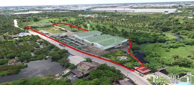 ขายโรงงาน 6ไร่ 3งาน สำหรับคนชอบที่ดินแปลงสวยและหน้ากว้าง 200 กว่าเมตร ติดถนนใกล้พระราม 2 พร้อมรายการต่างๆครบถ้วน - KK2151S