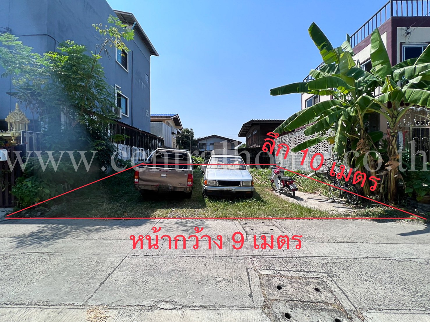 ที่ดิน ถมแล้ว 25 ตารางวา สุขุมวิท 113 แบริ่ง 48