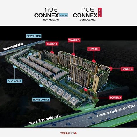 ขายดาวน์คอนโด Nue Connex Don Mueang ( นิว โนเบิล คอนเน็กซ์ ) ชั้น 9 ใกล้สนามบินดอนเมือง ทำเลทอง เดินทางสะดวก เจ้าของปล่อยเอง