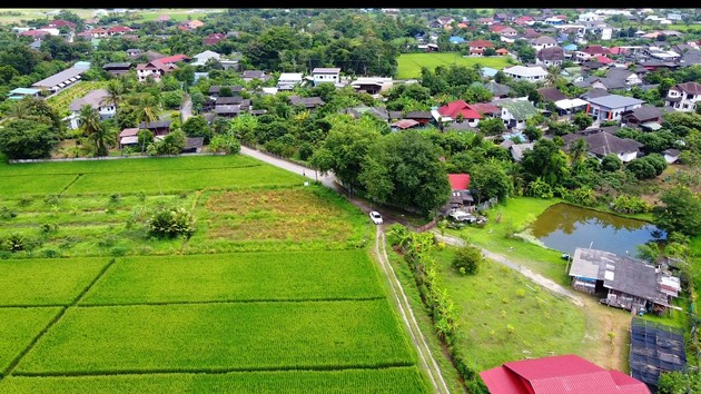 ขายที่ดิน เขตชุมชน ติดถนนลาดยาง ทำเลดี  ดอยสะเก็ด เชียงใหม่ เจ้าของขายเอง