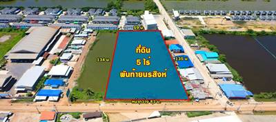 ขายที่สวย 5 ไร่ เด่นสง่า ใช้ง่ายด้วยหน้ากว้างอลังการ 81 เมตร เทรลเลอร์ฉลุย ใน ซ.พันท้าย ใกล้พระราม 2 - KK3789S