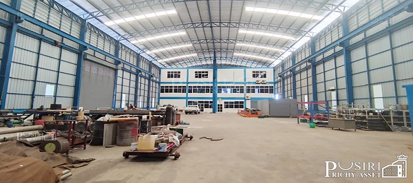 พื้นรับโหลดโหดสุดในย่านนี้ 5 ตัน/ตร.ม. โรงงาน 2 ไร่ 2,016 ตร.ม. มีทั้งขาย/เช่า สูงโปร่งเย็นสบาย พร้อมสำนักงาน 3 ชั้น เพียง 6 นาที ถ. สายใยรัก KK1826S
