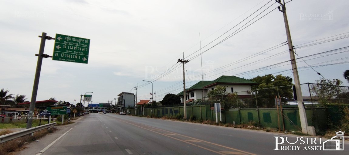 ที่สร้างโรงงานเกือบ 11 ไร่ หน้ากว้าง 225 เมตร สาธารณูปโภคครบ ใกล้ อบต.ดอนไก่ดี เดินทางสะดวกบนถนนสายใยรักเพียง 1.4 กม.  KK4018S