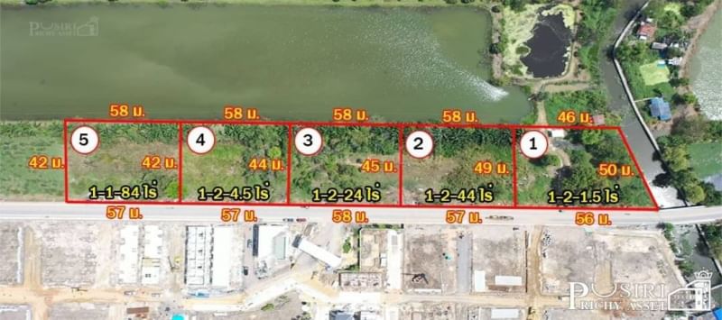 ที่หน้ากว้างๆ 286 เมตร เพียง 450 เมตร จากบางนา กม.24 ถมแล้ว พื้นที่สีส้ม ใกล้วงแหวนรอบ 3 ในราคาพิเศษ  KK3979s