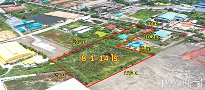 สร้างโรงงานได้กว่า 6,500ตร.ม.บนที่ดิน 8ไร่เศษ ติดคลอง เดินทางสะดวก เพียง 1.3กม. ถ. เอกชัย และ 2.3กม. ถ.พระราม 2 - kk5087s