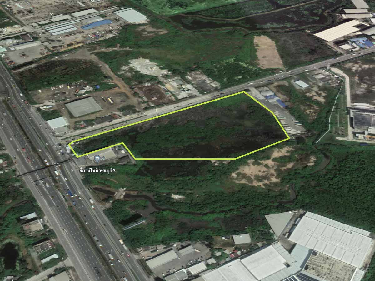 ขายที่ดิน ติดถนนบางนา-ตราด ขาเข้าชลบุรี 369 ล้านบาท