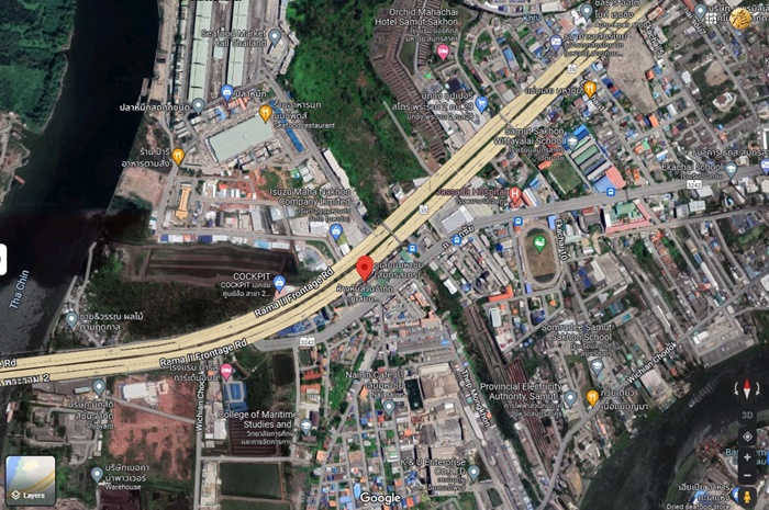 ขายถูกสุดๆ อาคารพาณิชย์ มหาชัย 4 ชั้นครึ่ง 2 คูหา 62 ตร.วา ติดถนนใหญ่