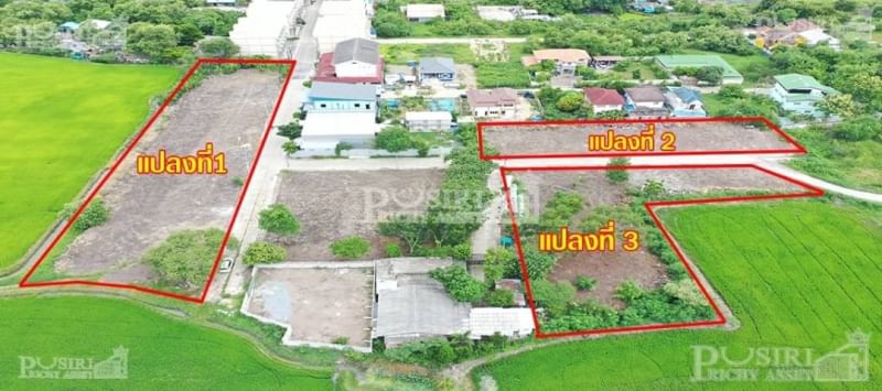ที่สวย 3 แปลง ถมพร้อมใช้งาน เลือกขนาดได้ตามใจต้องการ ในซอยบรม 76 (ขาเข้า) ใกล้มหิดล  KK4896S