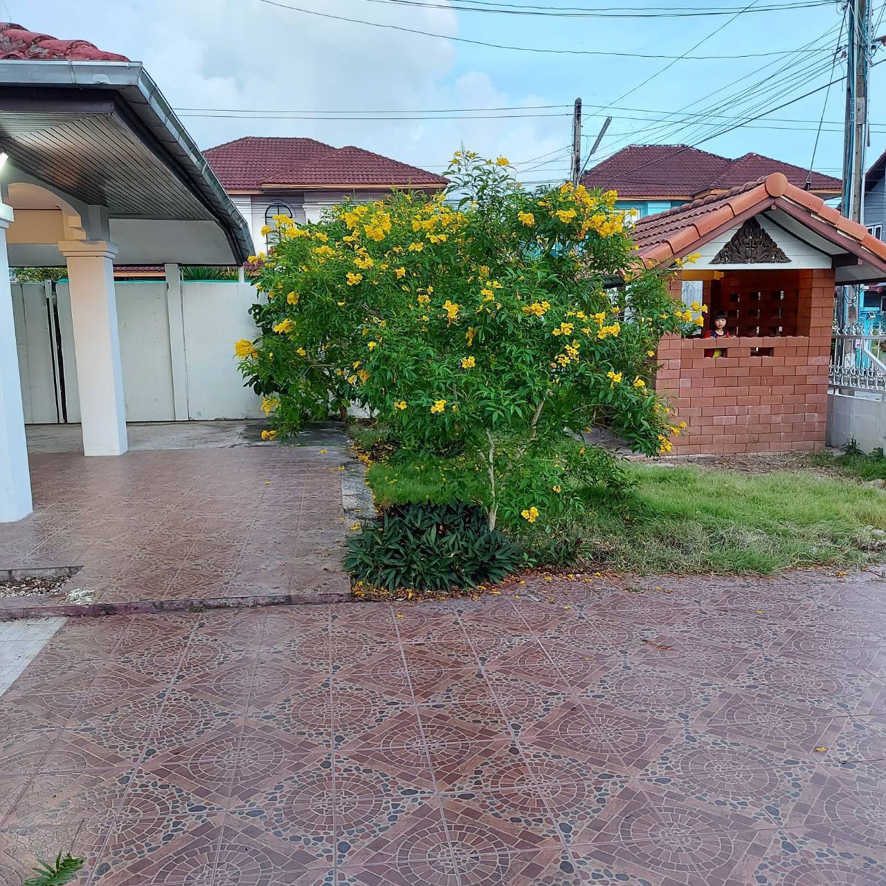 ขายบ้านเดี่ยว สวย ถูก ทำเลดี ติดถ.สุขุมวิท หมู่บ้านร่มสุขวิลเลจ 7 บ้านฉาง จ  .ระยอง