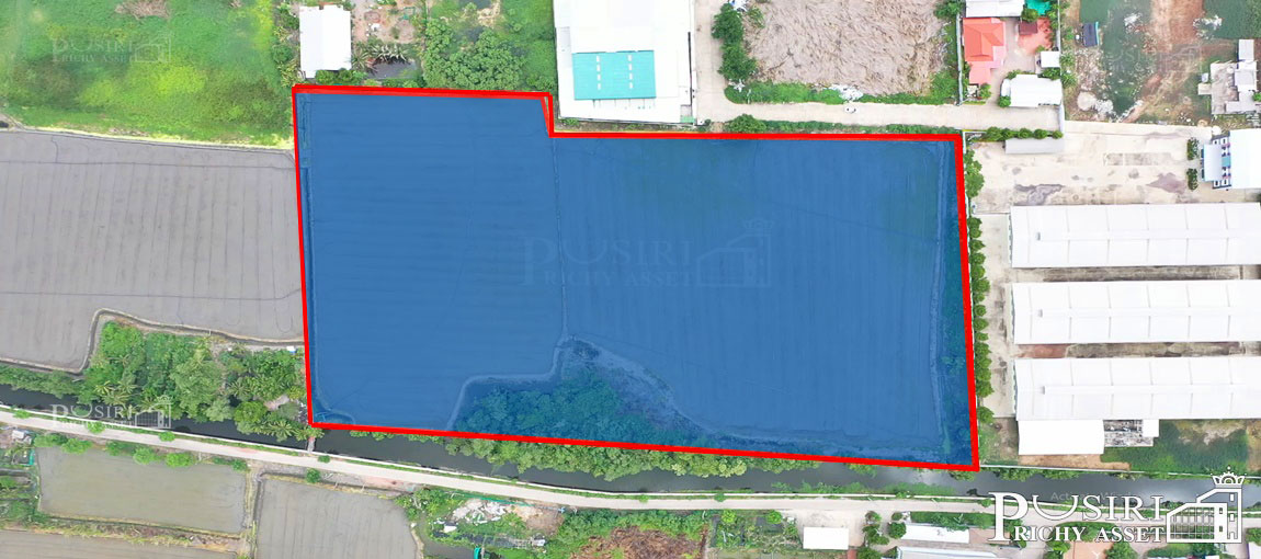 ที่ 18 ไร่ หน้ากว้างมหาศาล ถนนกว้าง เข้า-ออกสะดวก เงียบสงบ เป็นส่วนตัว ย่านคลองน้อย ถ.เศรษฐกิจ KK3678S