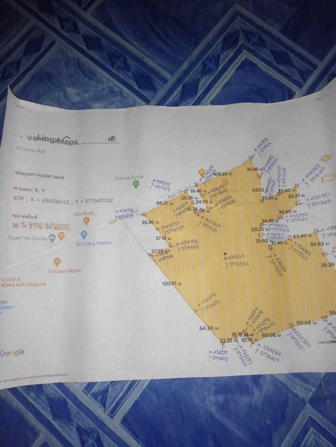 ขายที่ดินสวยใจกลางเกาะพยามติดถนนเส้นหลักอ.เมือง จ.ระนอง