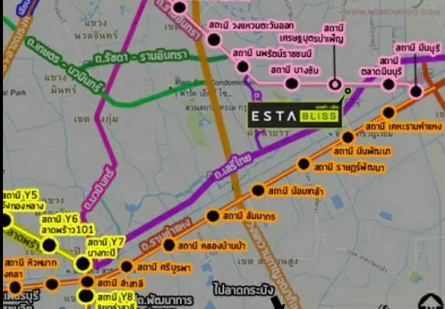 ขายคอนโดเอสต้า บลิซ ราคาถูก พร้อมเฟอร์นิเจอร์ ย่านรามอินทรา กรุงเทพ