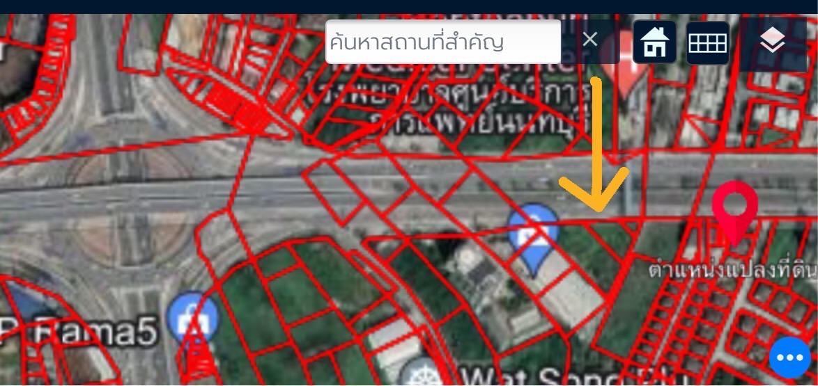 ขายที่ดินเปล่า 235.3 ตารางวา ทำเลดีมาก ติดถนนนครอินทร์