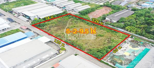 ขายที่สร้างโรงงาน 5.5 ไร่ โดดเด่นหน้ากว้าง 129 ม. ถมพร้อมสูงกว่าถนน เทรลเลอร์เข้าออกสะดวก ใกล้ถนนเอกชัยเเละพระราม 2 - KK5504S