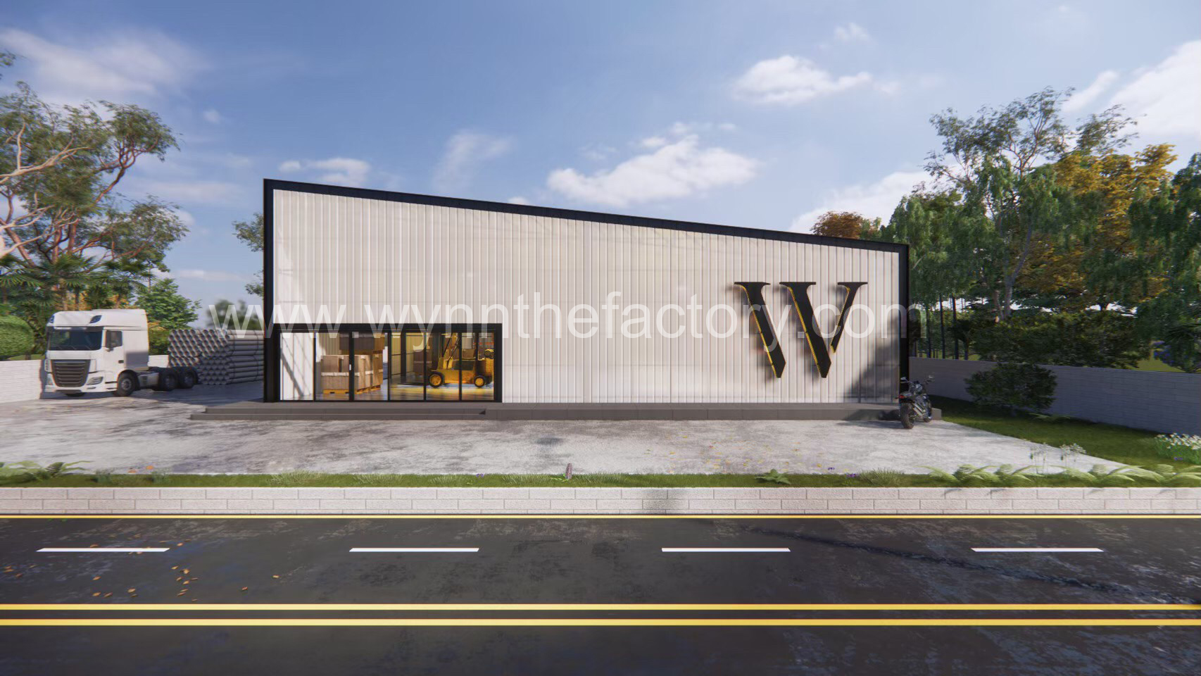 รับออกแบบ ก่อสร้าง โกดัง โรงงาน บ้านและออฟฟิศสำนักงาน By Wynn