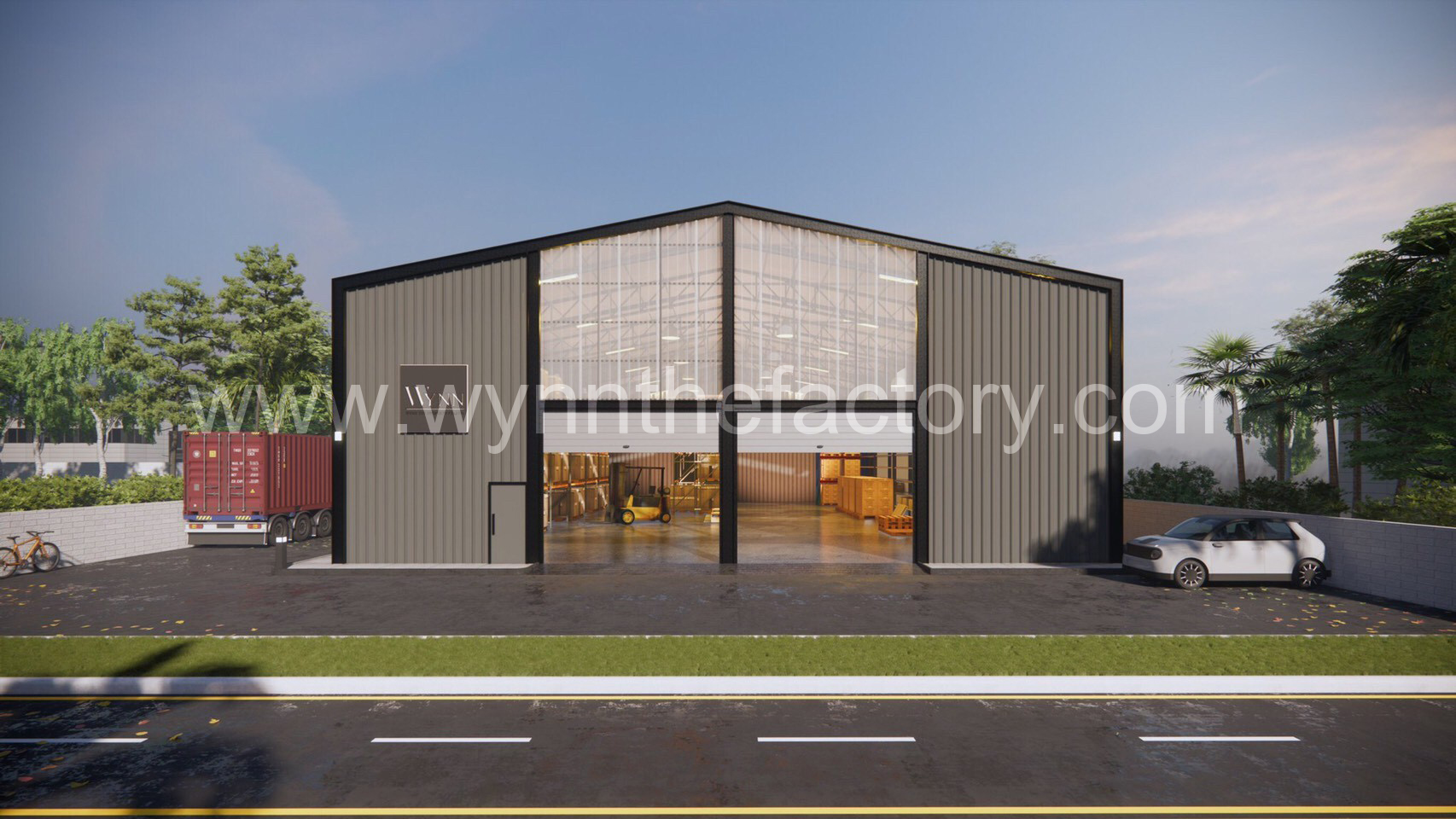 รับออกแบบ ก่อสร้าง โกดัง โรงงาน บ้านและออฟฟิศสำนักงาน By Wynn