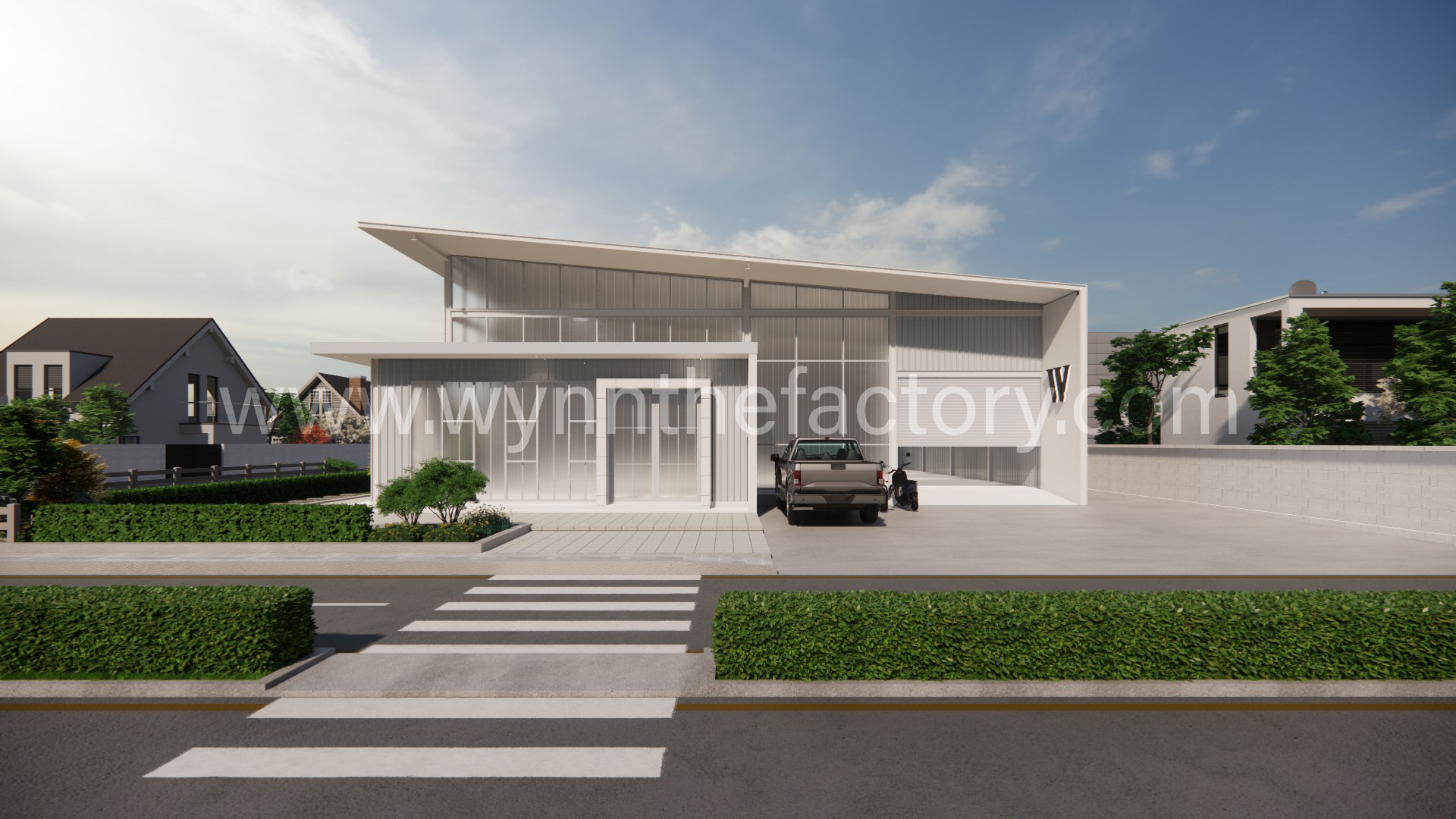 รับออกแบบ ก่อสร้าง โกดัง โรงงาน บ้านและออฟฟิศสำนักงาน By Wynn