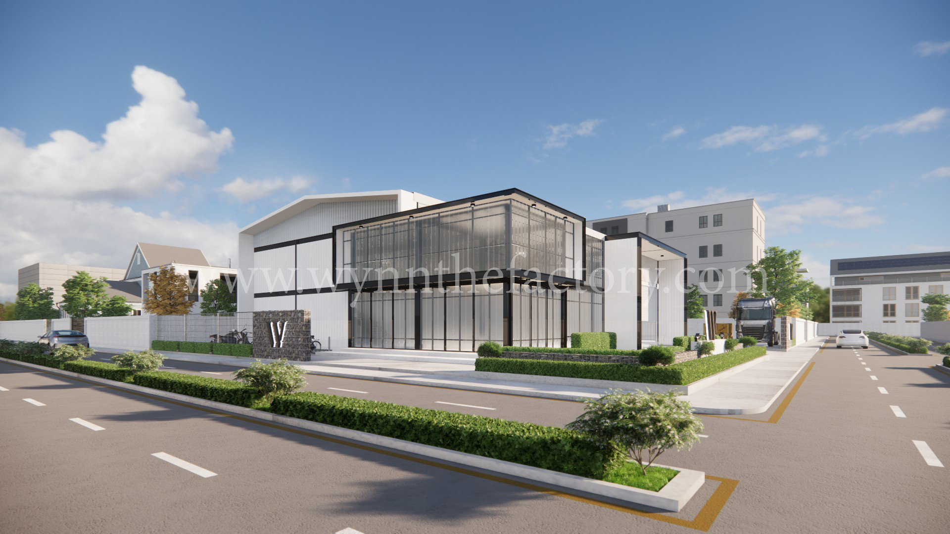 รับออกแบบ ก่อสร้าง โกดัง โรงงาน บ้านและออฟฟิศสำนักงาน By Wynn