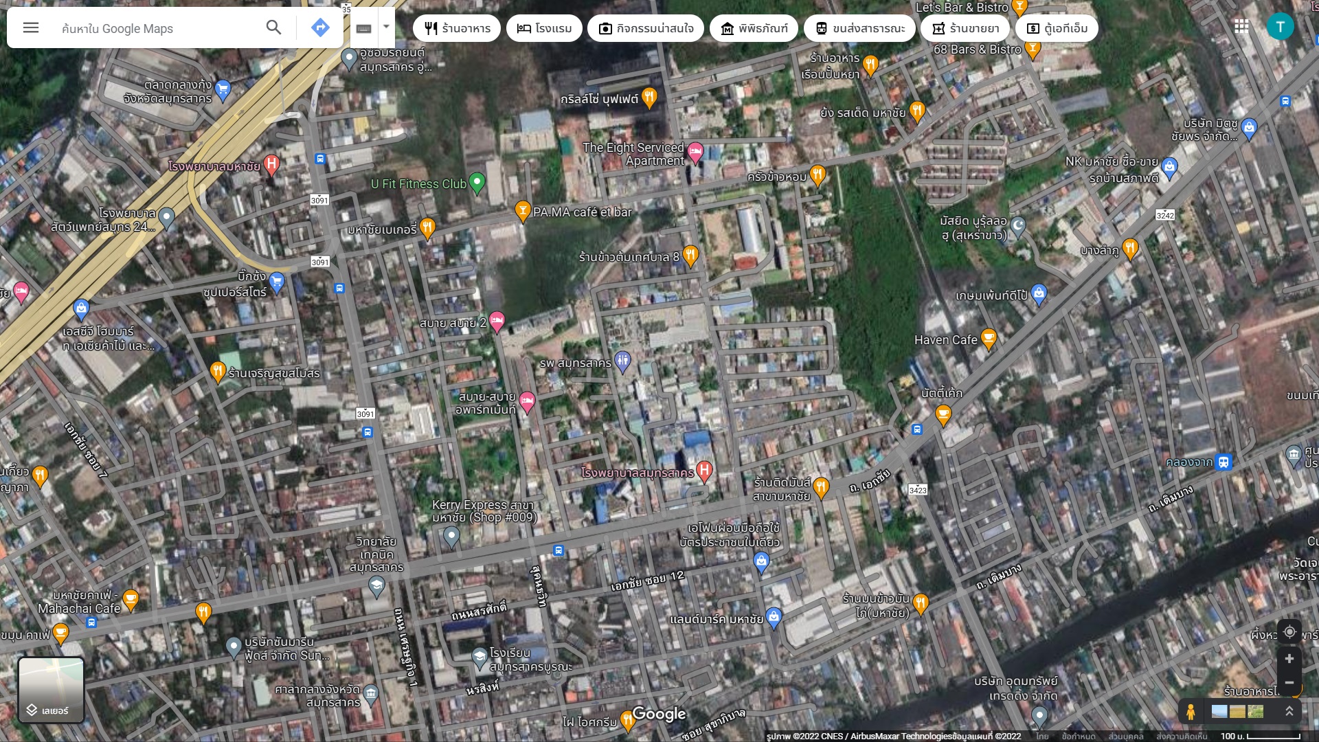 ที่ดินกลางเมืองมหาชัยใกล้ศาลากลางจังหวัด1กม. เหมาะพัฒนาโครงการขนาดใหญ่