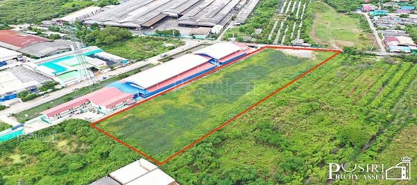 ที่ ถมพร้อมใช้ 6 ไร่ สร้างโรงงานใหญ่ได้ทุกประเภท 7,000 ตร.ม. เทรลเลอร์เข้าออกสะดวก KK5114S