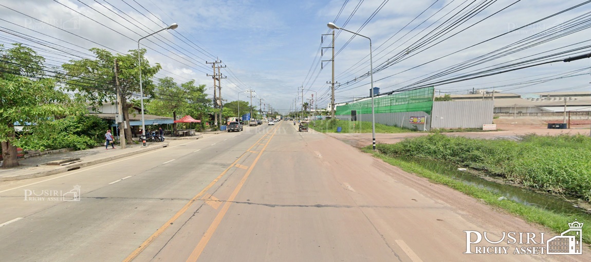 ที่สีม่วง 14 ไร่เศษ ราคาต่ำในตลาด 35% เข้าออกได้ถึง 3 เส้นทาง ใกล้ ถ.บางปลา ถ.เศรษฐกิจ ถ.พระราม 2 