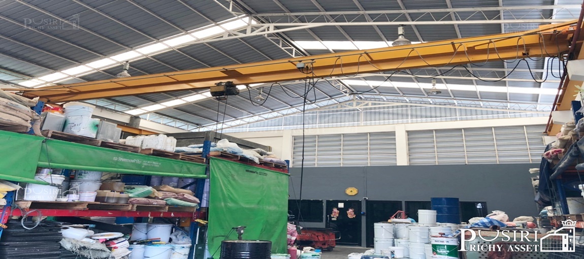 โรงงาน 151.9 วา พร้อมเครน 2 ตัน + ห้องพักคนงาน และพื้นที่ด้านข้างที่สามารถต่อเติมได้ ซ.ท่าข้าม 16  KK3773S