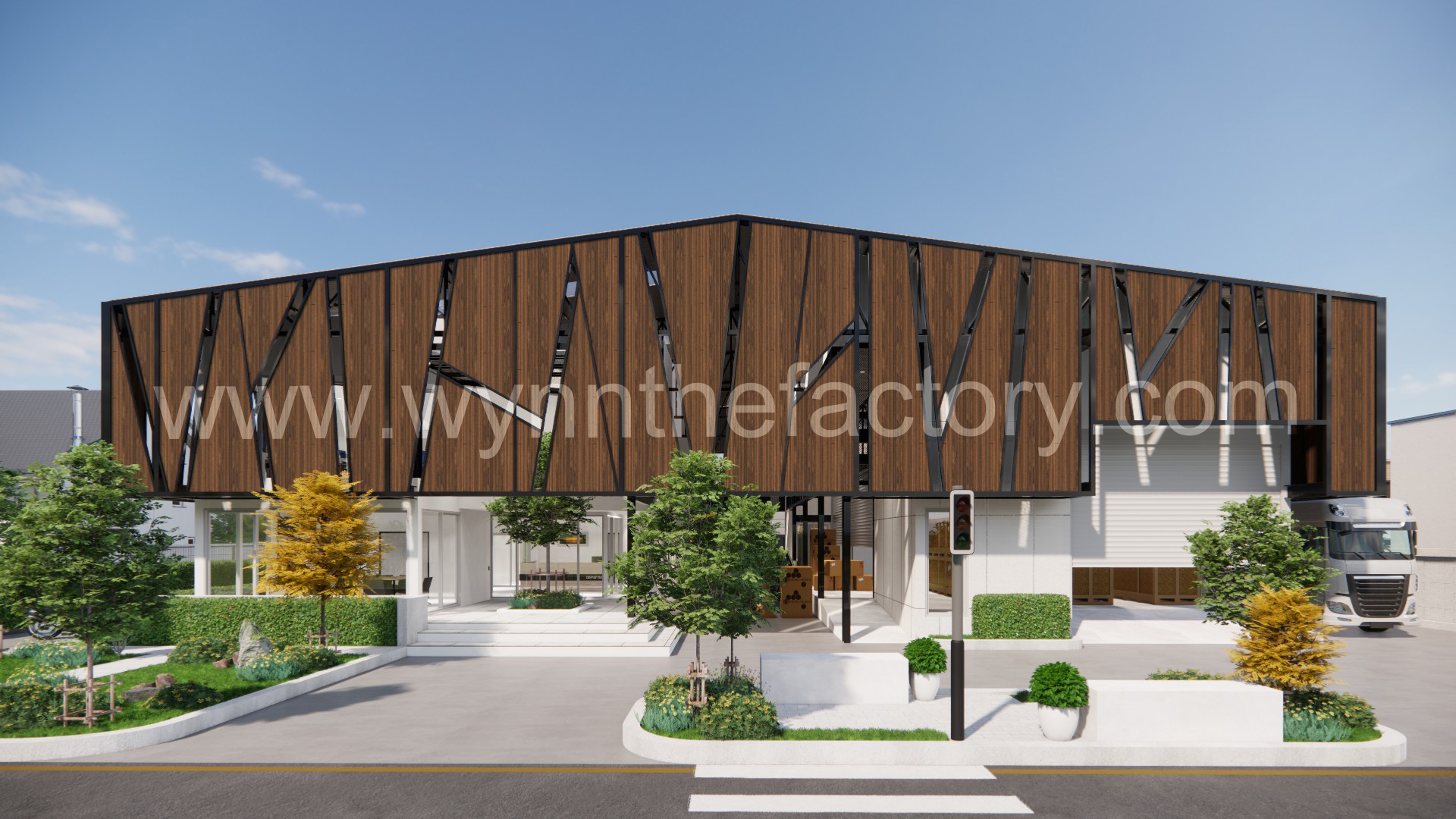 รับออกแบบ  โกดัง โรงงาน บ้านและออฟฟิศสำนักงาน By Wynn