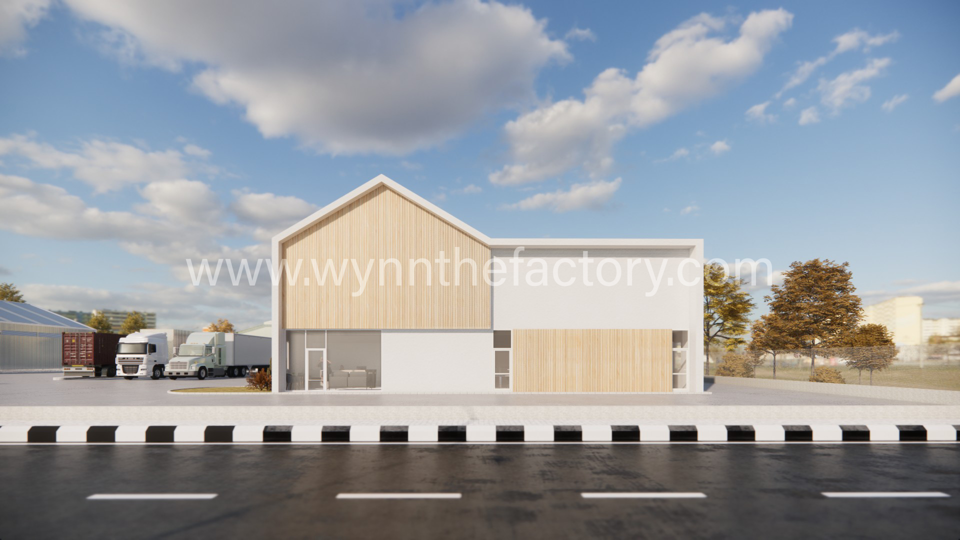 รับออกแบบ  โกดัง โรงงาน บ้านและออฟฟิศสำนักงาน By Wynn