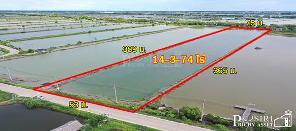 ขายที่ สร้างโรงงานเกือบ 15 ไร่ ขอใบ รง.4 ได้ ใกล้กรุงเทพ เทรลเลอร์ เข้าสะดวก เส้นบางขุนเทียน - พันท้าย - KK5301S