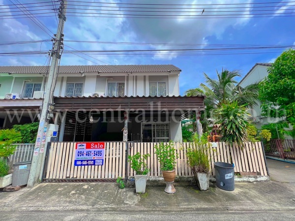 ทาวน์เฮ้าส์ หมู่บ้าน พฤกษา 60 บางพูน ปทุมธานี หลังมุม