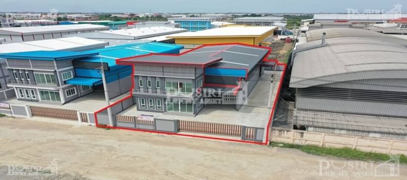 หลังสุดท้าย โรงงานโมเดิร์น ขนาดกระทัดรัด 227 วา ราคาพิเศษ เพียง 9.9 ล้าน พร้อมออฟฟิต 2 ชั้น พื้นที่ 554 ใกล้ ถ. เศรษฐกิจ 1  KK4938S