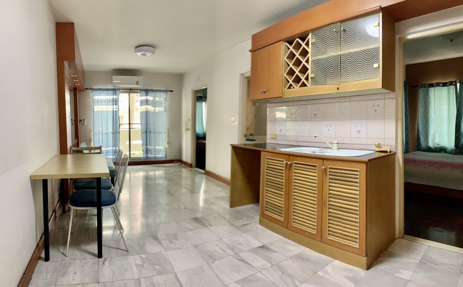 ให้เช่า คอนโดบ้านสวนธน รัชดา 36 (ซ.เสือใหญ่) 47 ตรม. 2 นอน วิวสวน สวนร่มรื่นทั้งโครงการ ใกล้ ม.จันทร์เกษม ห้างสรรพสินค้า  เข้าออกได้หลายทาง