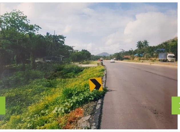 ขายที่ดินสวย ติดถนนเพชรเกษม 4 เลนส์   ใกล้แหล่งชุมชน  อำเภอเมือง จังหวัดระนอง