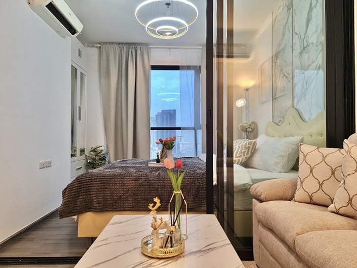 ขาย The base park west สุขุมวิท 77 เนื้อที่ 28.5 ตร.ม. ใกล้ BTS พระโขนง