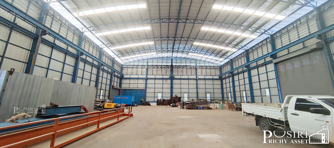 พื้นรับโหลดโหดสุดในย่าน 5 ตัน/ตร.ม. โรงงาน 2 ไร่ 2,016 ตร.ม. มีทั้งขาย/เช่า สูงโปร่งเย็นสบาย พร้อมสำนักงาน 3 ชั้น ถ. สายใยรัก KK1826S