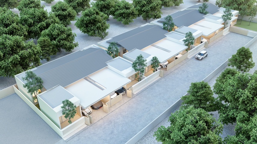 ขายบ้านแฝดพรีเมี่ยม สไตล์มินิมอล์โครงการ MINI MORE by RATTANASUP 