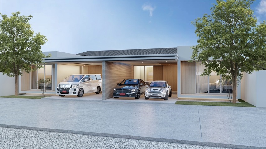 ขายบ้านแฝดพรีเมี่ยม สไตล์มินิมอล์โครงการ MINI MORE by RATTANASUP 