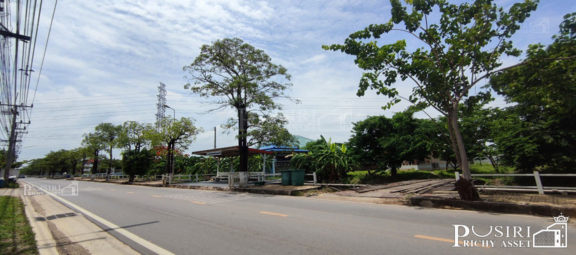 สร้างโรงงานได้กว่า 6,500 ตร.ม.ที่ดิน 8 ไร่เศษ ติดคลอง เดินทางสะดวก เพียง 1.3 กม. ถ. เอกชัย และ 2.3 กม. ถ.พระราม 2 kk5087s