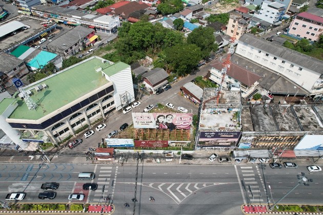 ขายที่ดินสวยมาก ติดถนนสุขุมวิท ทำเลดี ติดสามแยกใหญ่ ใจกลางเมืองระยอง จ.ระยอง 